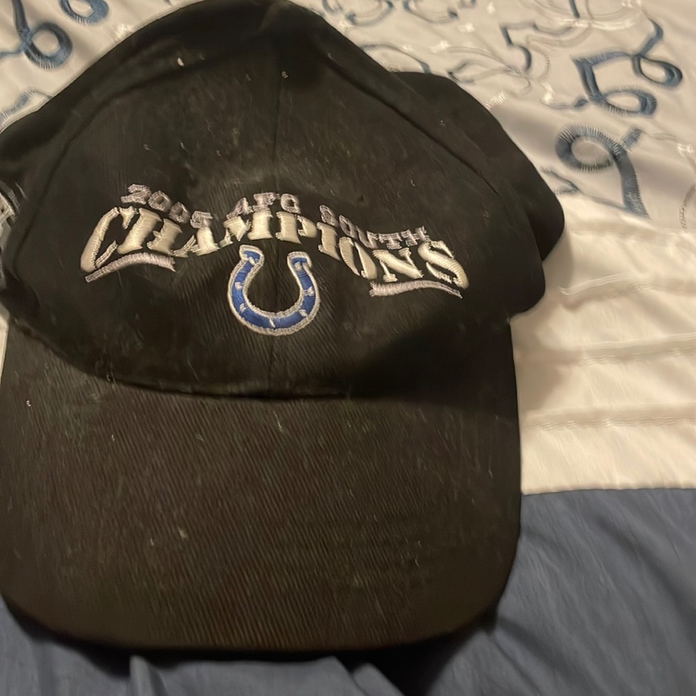 You are buying a 2005 afc south champions hat for the Indianapolis colts
